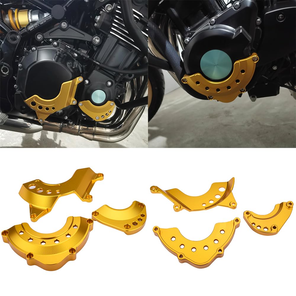 

Motorcycle Engine Engine Engine Guard for Kawasaki and Z900RSCAFE Cover, Slider, Z900, Z900RS, (All Models) (Gold) золотий