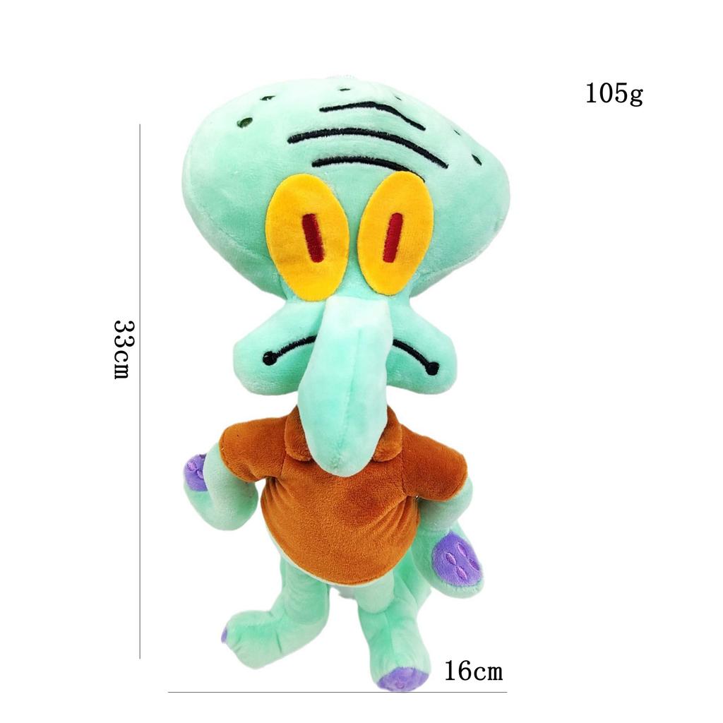 Sale Anime Spongebobs Plush Toy Squarepants Patrick Star Squidward Eugene H. Krabs Gary Kawaii Plush Toys Birthday Gift