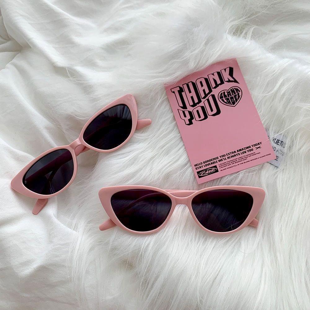 Retro 2025 Fashion Cat Eye Small Frame Sunglasses for Women UV400 Protection Sun Glasses Trendy Outdoor Driving Goggles Eyewear