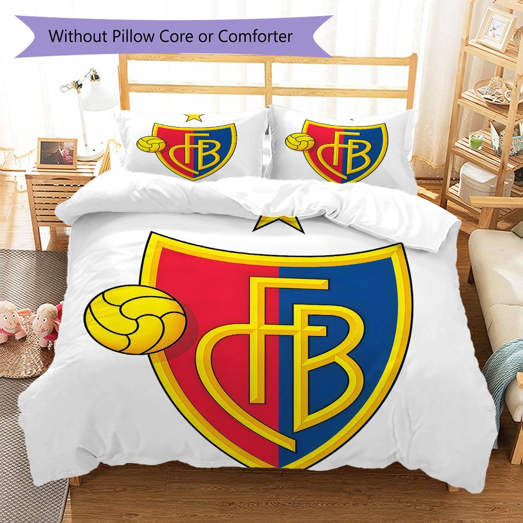 Basel Bedding Quilt Set Quilt Cover Pillowcase Home Decoration Birthday Gift (1 * Duvet Cover + 2 * Pillowcase, Without Core)