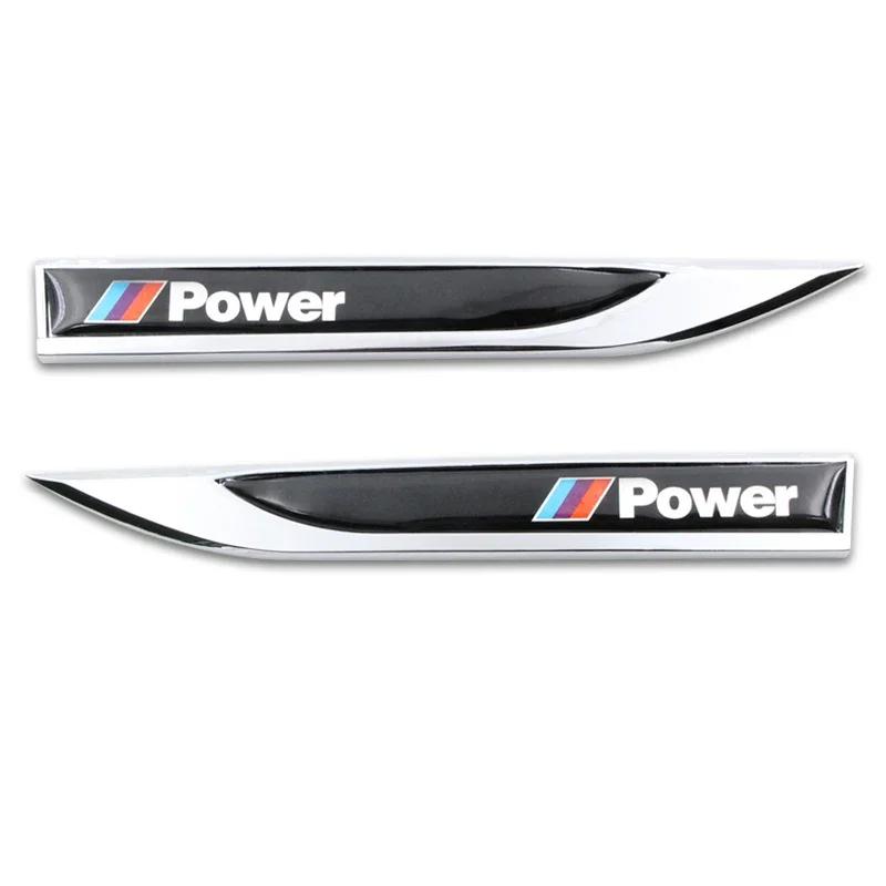 2pcs Fashion Car-Styling Stainless Steel Car Blade Car Body Waterproof Sticker For Bmw x1 x3 x5 x6 f10 f20 f30 e36 e39 e46 e60