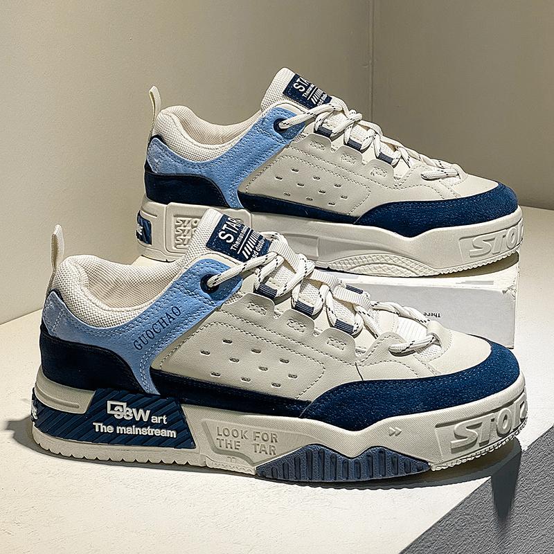 

Мода Модные кроссовки Мужская обувь Новые вулканизированные для обуви Мужские повседневные кроссовки Мужская обувь Уличный стиль Прогулочная обувь Мужской тренд 44 синий