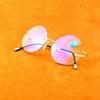 Round Reading Glasses Men Women Portable Rimless Reading Glasses +0.75 +1 +1.5 +1.75 +2 To +4