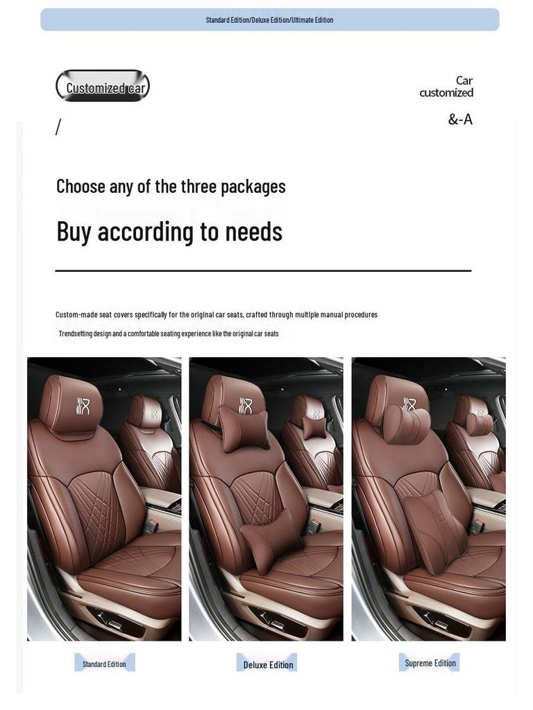 BYD Han Car Seat Cushion Cover - All-Season, Full Surround, Universal Fit