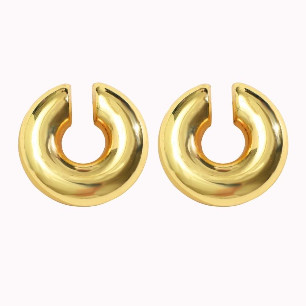 

Smooth Cartilage Ear Cuff Round Without Piercing Earrings Fashion Ear Clip Earrings золотой