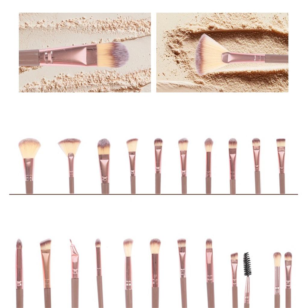 Professional 20-56PCS Makeup Brush Set Portable Storage Bag Soft Beauty Sponge Powder Puff Cosmetic Blending Brush Face Makeup Tools for Travel Daily