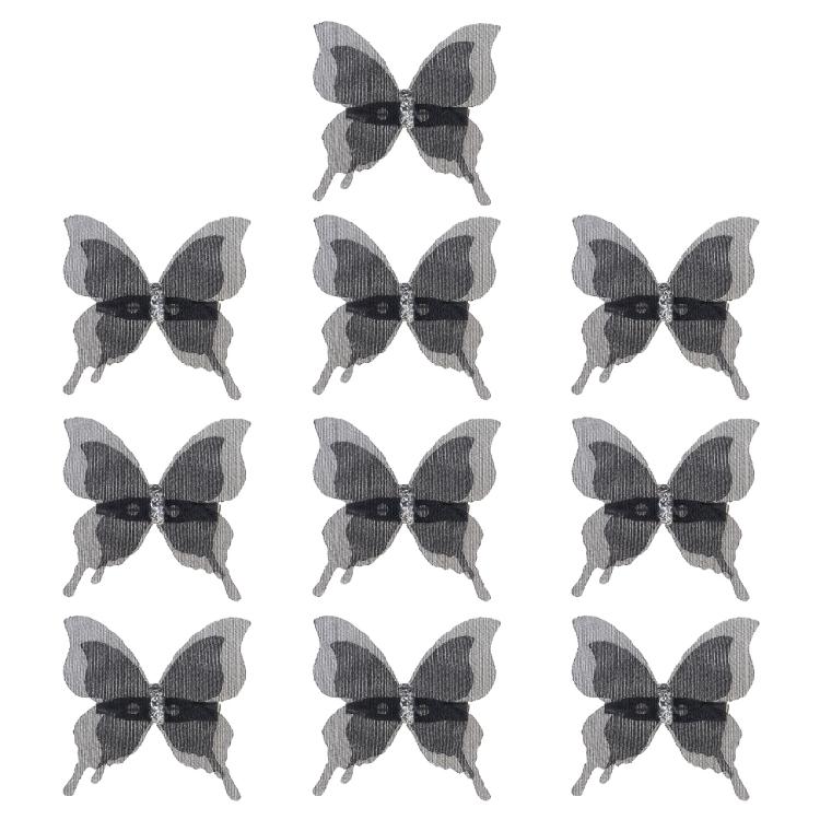 10Pieces Sheer Butterfly Pin Curtain Decorative Safety Pin For Wedding Party and Bedroom Decoration Curtain Accessory