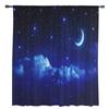 Night Sky Star Moon Sheer Curtains Living Room Window Tulle Curtains For Bedroom Kitchen Home Decoration Voile Drapes