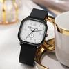 Square Shell Personalized Creative Men'S Watch Fashion Retro Silicone Belt Student Quartz Watch Men