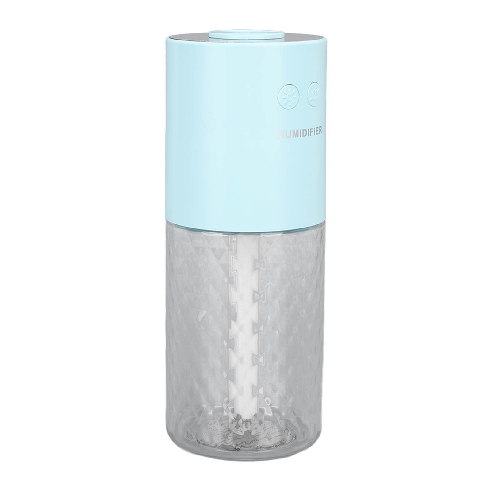 Portable Humidifier Long Lasting Humidification Ultra Quiet 200ml Mini Desk Humidifier For Bedroom Office Car Light Blue