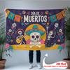 Party Backdrop Flat Banners Muertos Skeletons Dead Celebrations Wedding Event Photo Background Front Door Decor