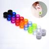 1 Par de Tapones y Túneles de Acrílico de Colores Verde Transparente Negro Calibradores para Orejas 2-24 mm Expansores de Oreja con Rosca Joyería para Piercings