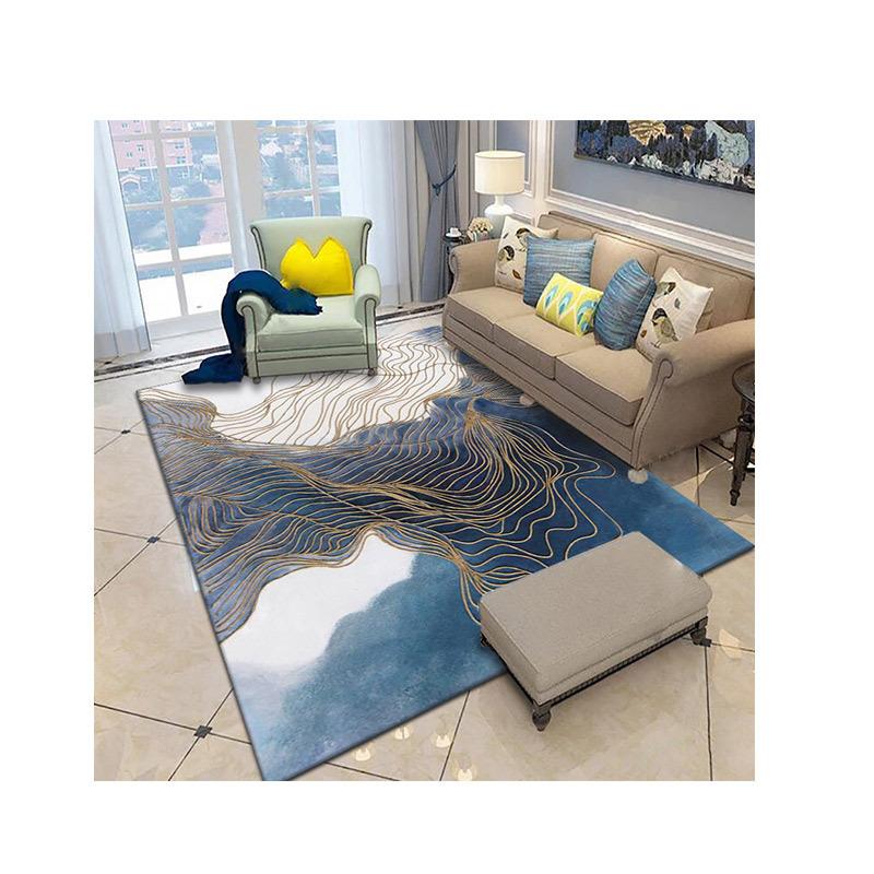 Nordic Abstract Style Living Room Carpet Coffee Table Sofa Cushion Bedroom Bedside Carpet