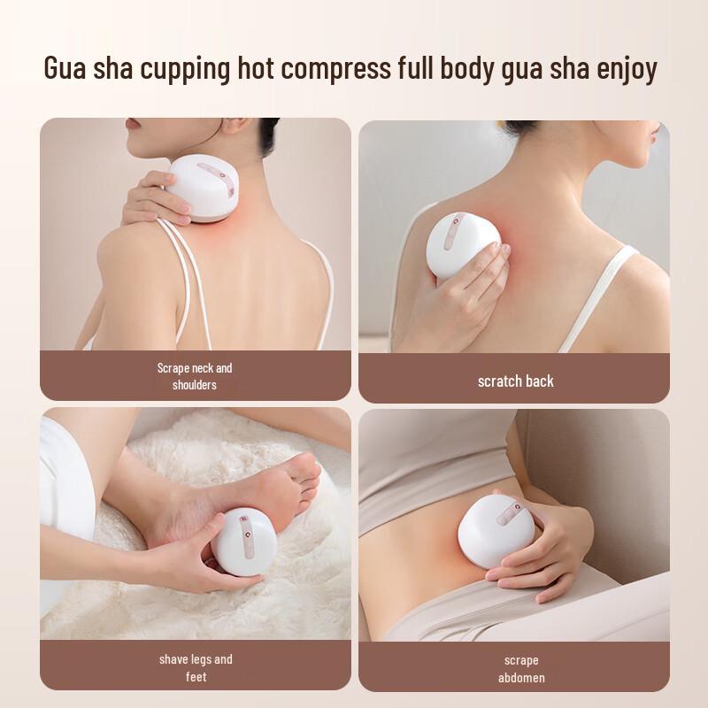 Red Bianstone Gua Sha & Cupping Massage Tool CN plug (adapter included)