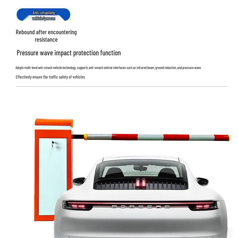 Smart 0.6s 3m Straight Arm Barrier Gate with Servo Motor