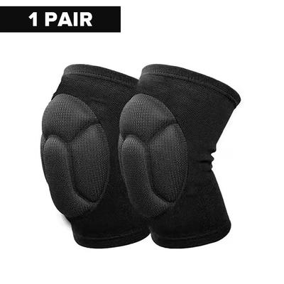 1 Paar Verdickter Schutz Sport Knieschoner Elastische Kompressionsbandage Knieunterstützung Fußball Fitness Basketball Volleyball Protektor