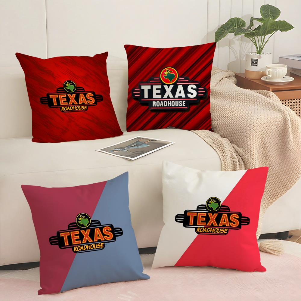 Classic TTexas RRoadhouse Cushion Cover Pillowcase Ultra Soft Skin Friendly Fabric Cloud Like Comfort Concealed Zipper