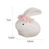 Rabbit Sculpture Collection Photo Prop Housewarming Gift Cute Ornament Animal Statue for Yard Garden Home Bookshelf Office