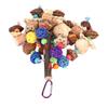Bird Chew Toy Colorful Beak Grinding Boredom Relief Rattan Ball Corn Cob Nuts Parrot Chewing Toy