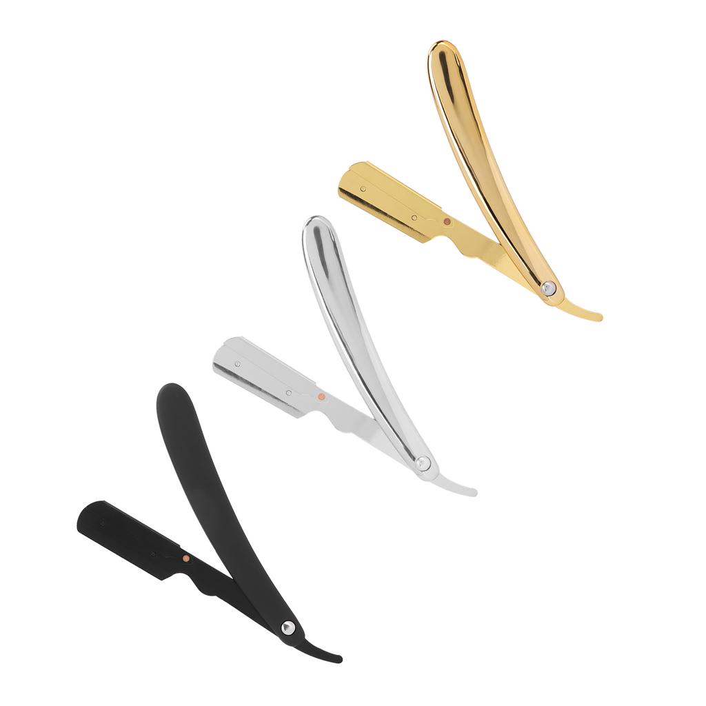 Men\'s Folding Handle  Plated Professional Straight   for Hair Salon (Without Blade)