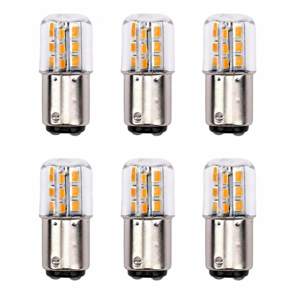 6 Pack 3W LED Bulbs AC/DC12V Brake Light Bulbs High Brightness LED Light Bulb  Boat