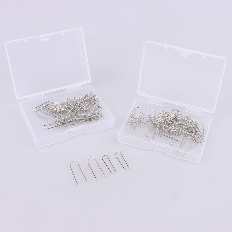 50 bucăți ace metalice ace de argint în U pentru afișaj de bijuterii, ace de croitorie, aplicații de pilota