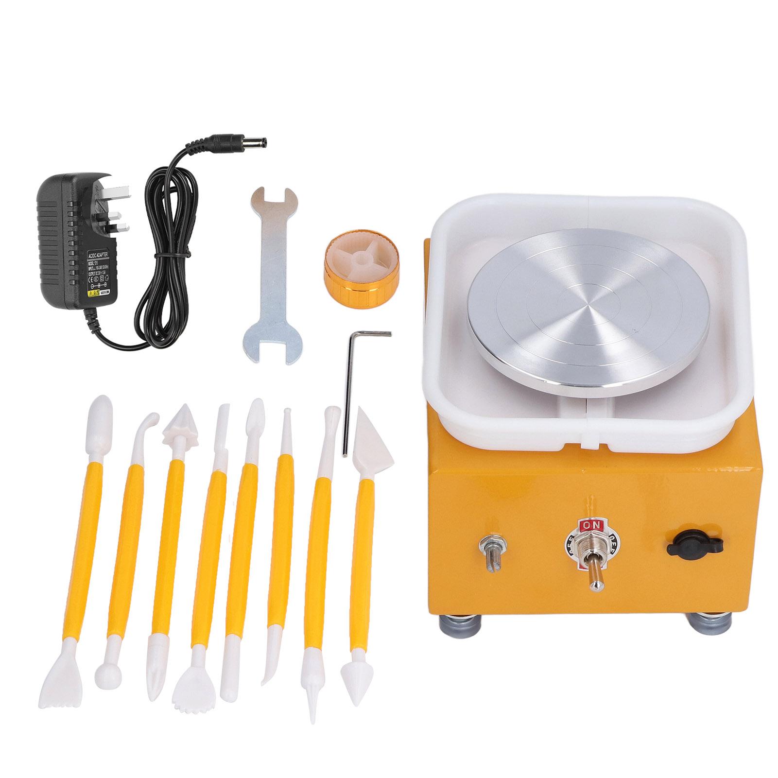 

Гончарный круг Мини-бассейн для воды Миниатюрная детская обучающая керамическая художественная машина Машина для рисования эмбрионов UK Plug