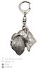 Schnauzer - Silver-plated Key Ring with a Dog In a Gift Box, Handbag Decoration, Backpack Pendant by Art-Dog Brand