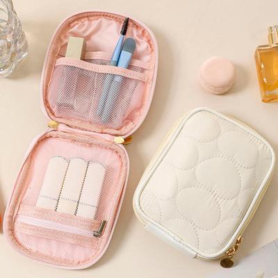 New Mini Travel Makeup Organizer Bag Small Cute Makeup Bag Cosmetic Zipper Toiletry Storage Clutch Pouch for Women