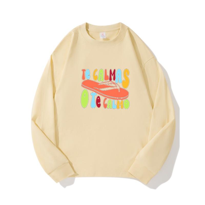 

Шлепанцы Осенняя одежда Длинные рукава Чистый хлопок Новые мужские и женские топы, весенний внутренний слой, базовая рубашка, круглый вырез Футболка с длинными рукавами XXL бежевый