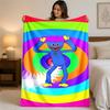 Coperta di Flanella con Stampa Poppy Playtime Morbida Calda Coperta Pluche per Letto Divano Divano Uso Domestico Interno