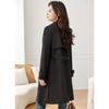 New Autumn British Style Mid-length Trendy Windbreaker Jacket for Women Korean Style Loose Casual Waist
