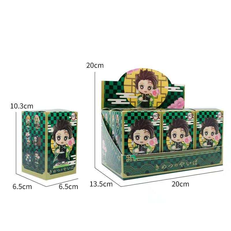 Demon Slayer Tanjiro Kamado Nezuko Anime Zeichentrickfigur Blindbox Kreative Personalisierte Statue Modell Ornament Überraschungsgeschenkbox