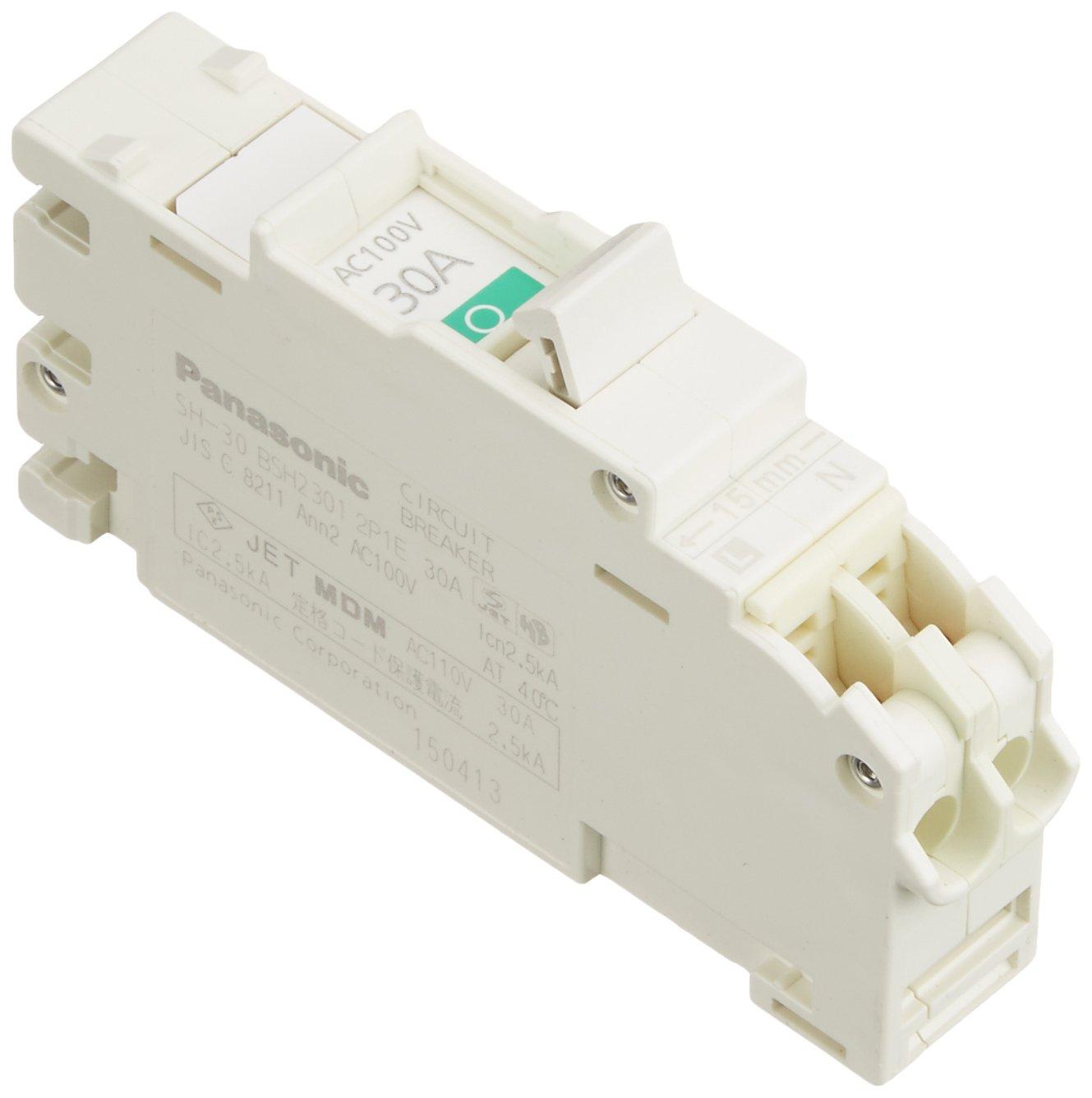 

Panasonic Compact Breaker SH Type 2P1E30A BSH2301