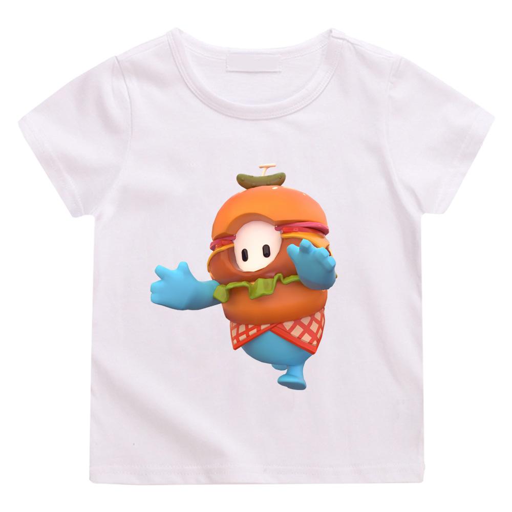Fall Guys New Style Cartoon T-Shirt High Quality 100% Cotton Casual Trend Soft T-shirt Boys/girl Kawaii Round Neck Camisetas Anime T-shirt Summer Tops