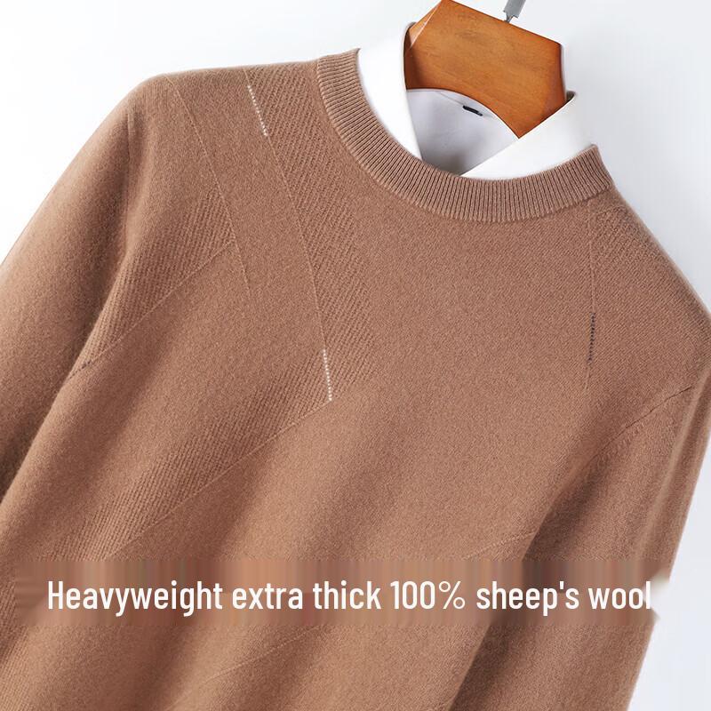 Men s 100% Wool Pullover Sweater 48