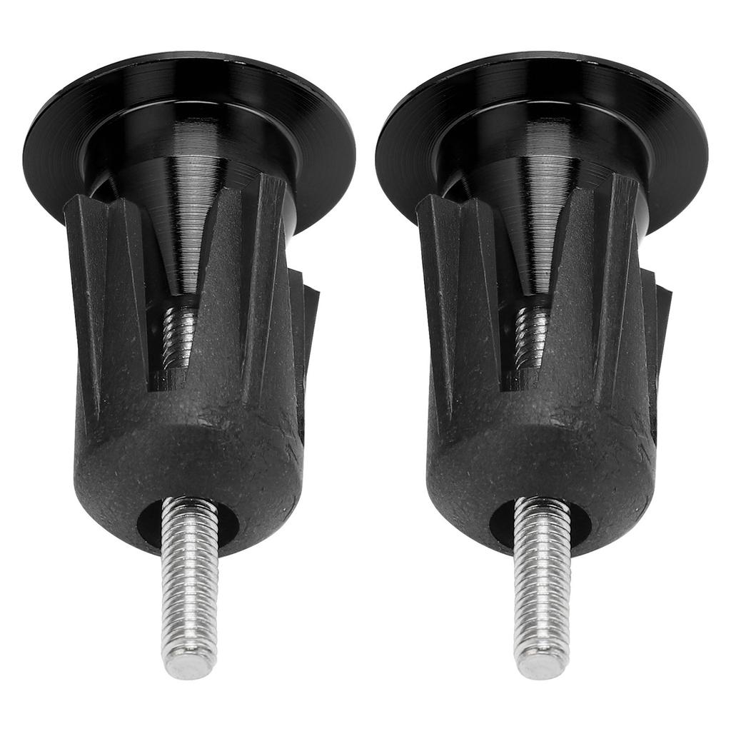 2PCS Bike Handlebar End Cap Bicycle Handlebar Plug for Mountain Bikes Road BikesBlack