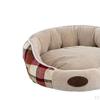 Large Size Lattice Bed Cat nest Warm Round Home Fabric Kennel Short Plush Soft Pet Supplies Durable