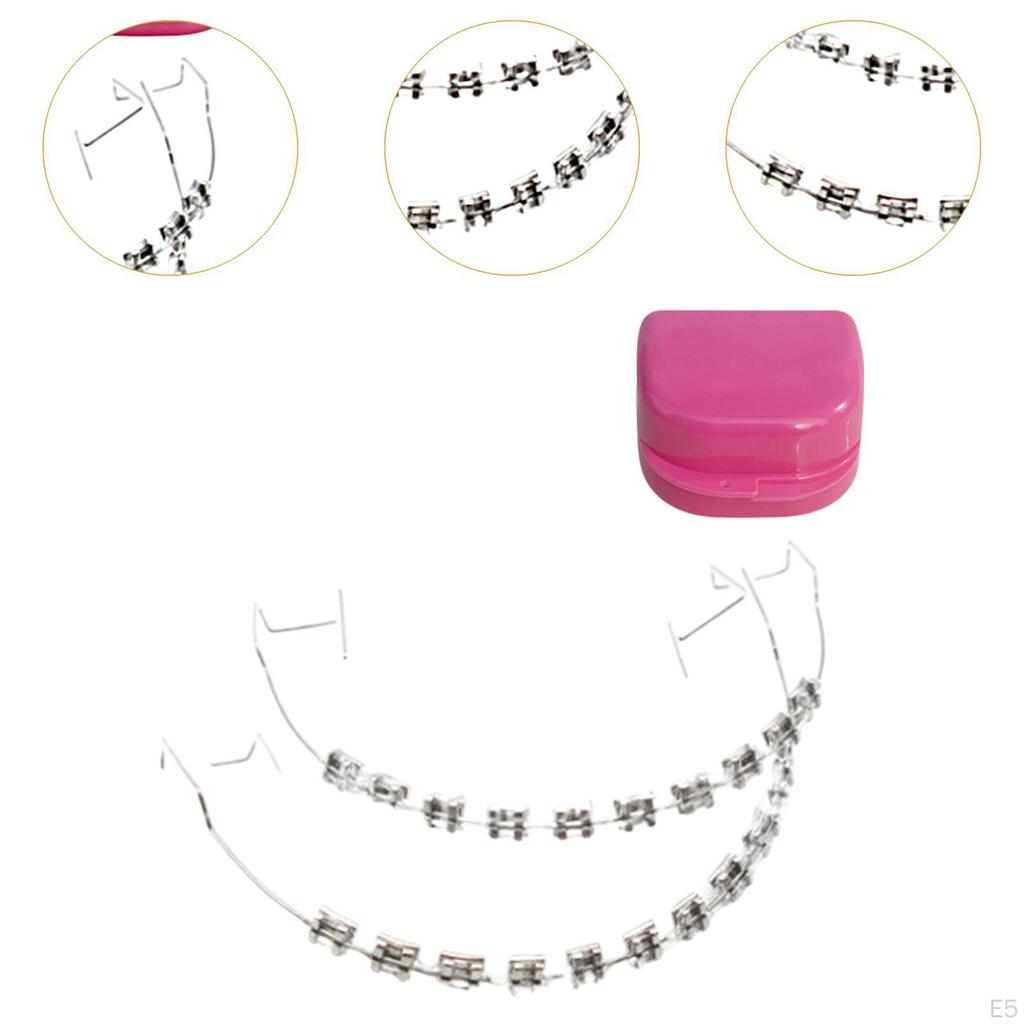 Temporary Tooth Decoration with Storage Box Metal Wires for Adults Kids