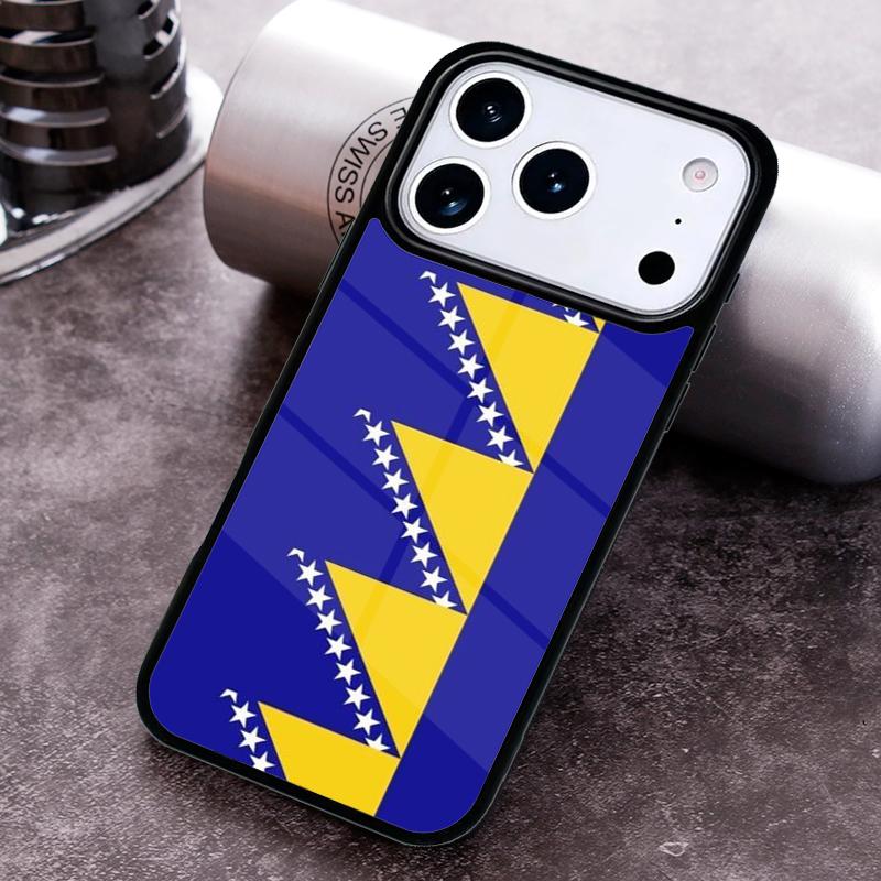 Bosnia and Herzegovina Flag print Phone Case For iPhone 17 16 15 14 13 12 11 Pro Max Plus 17Air Soft Silicone Cover