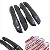 For Honda Civic 10 2016 2017 2018   4 PCS Exterior Carbon Fiber Door Handle Cover Catch Trim Car Cap Styling Accessories