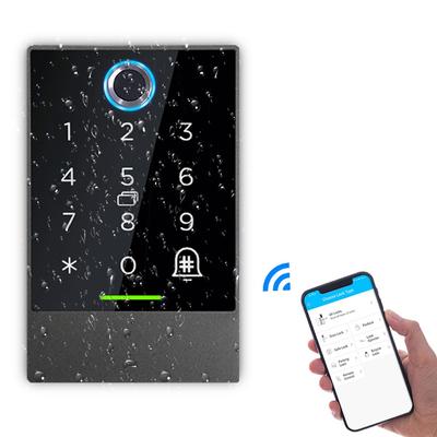 Bluetooth ttlock app sistema de controle acesso porta leitor cartão wifi gateway bloqueio 13.56mhz teclado controle acesso impressão digital k2/k2f