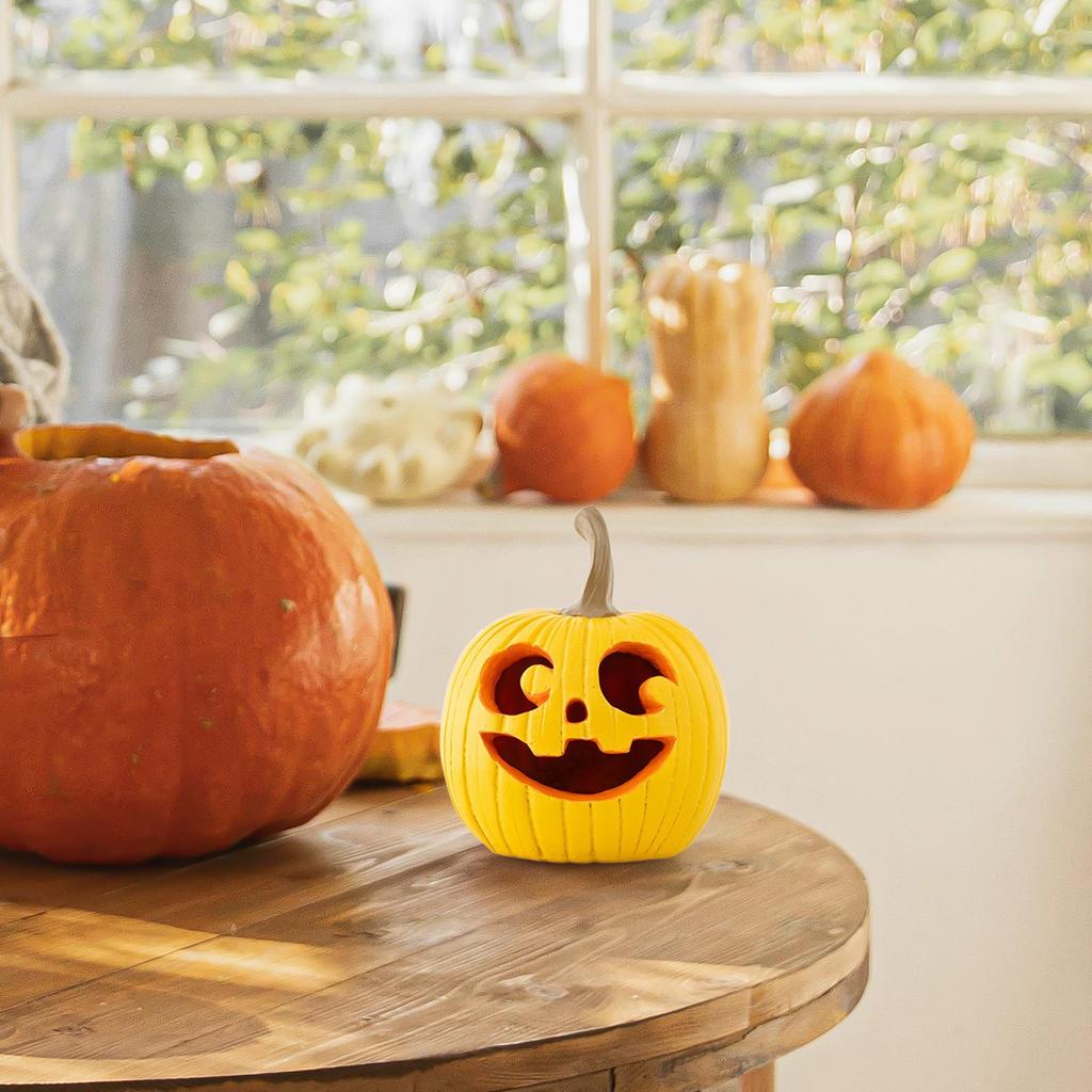 Halloween Pumpkin Decor Fall Harvest Desk Collectibles Holiday Wedding Festival Home Decor Decoration Resin Pumpkin Figurine