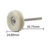 10PCS 3MM Schaft Schleifen Polieren Polieren Runde Rad Pad Wollfilz Werkzeug Für Dreh Werkzeuge Zubehör Pinsel Grinder kopf Bohrer Polierer