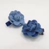 Unique Washed-Denim Headbands for Woman Non-slip Hair Clip with Rose Shape Headband for Girls Washing Face Sports