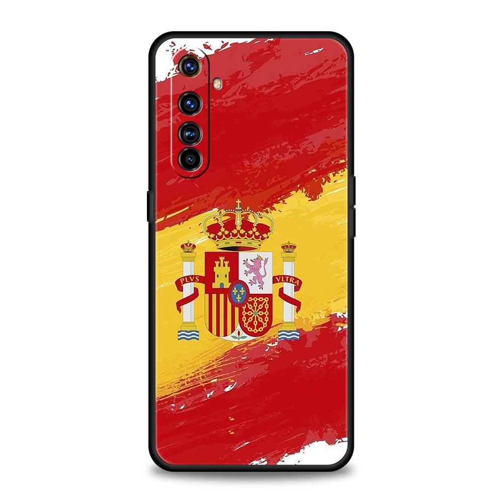 spain flag Phone Case For Realme 12 11 10 9 8 5G 7 6 GT5 GT3 GT2 Pro Plus C21 C11 C25 C35 GT Neo 2 3 3T 5 Soft Cover