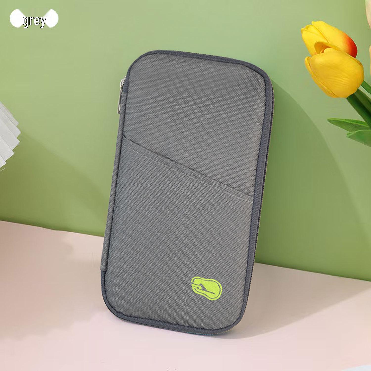 

Многофункциональный держатель для паспорта и карт для мужчин и женщин 13 x 25 x 2 cm серый