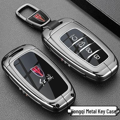 Fits 2018-2022 Hongqi H5/H9 Key Case: Classic & Old Models Full Metal Cover