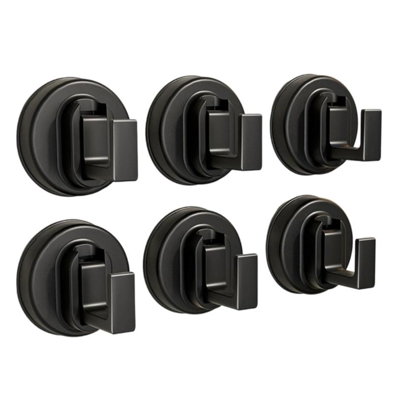 Vacuum Wall Hook With Strong Adhesive No Residues Removable Space Aluminum Towel Hanger For Bathroom Bedroom Door