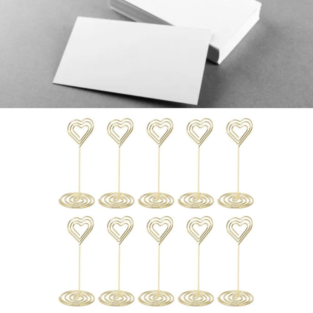 10Pcs Gold /Rose Gold Table Number Stands Stable Base Name Card Holder  Wedding Party
